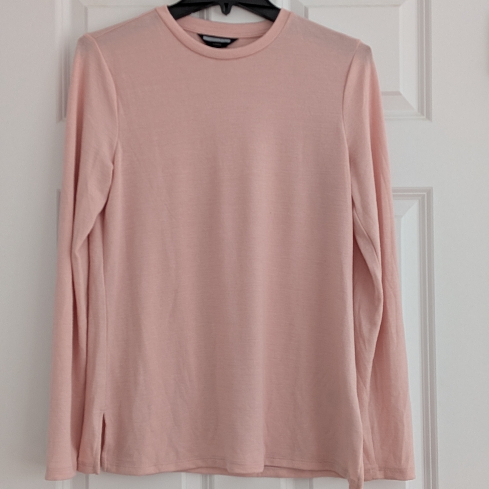 Banana Republic Luxespun Blush Pink Long Sleeve Tee  Top Medium